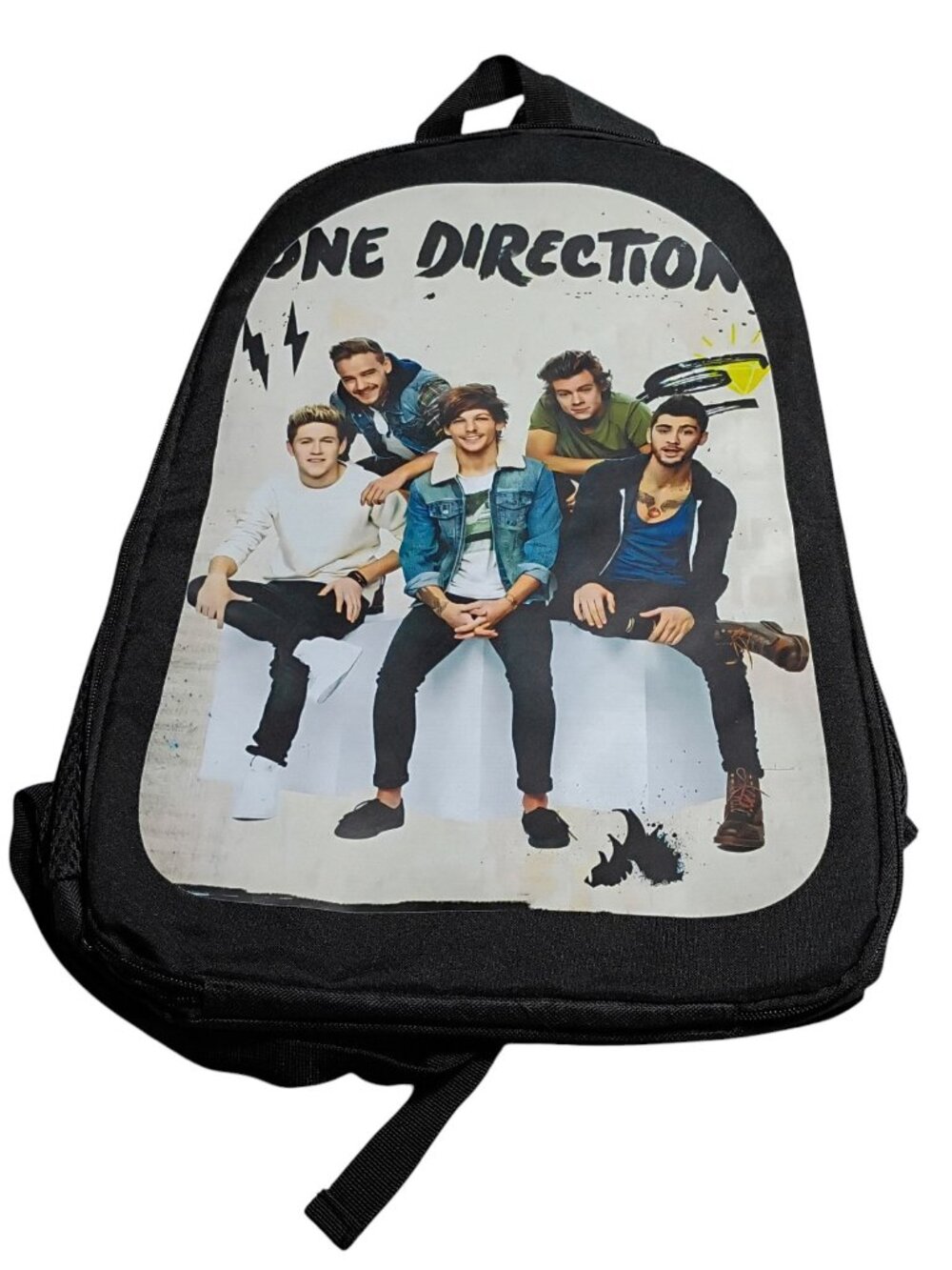 One Direction (1D) Vintage Photo Graphic Backpack Color: Jet Black
